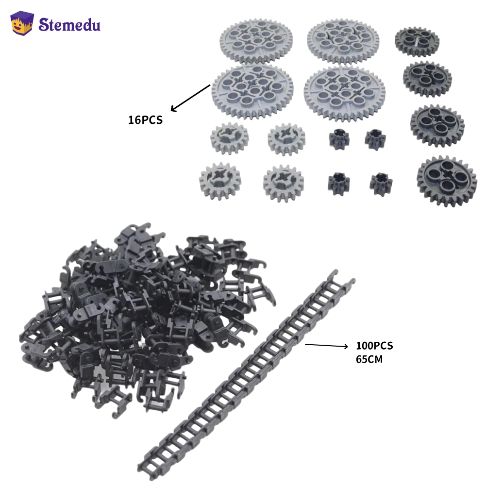 Lego Set Technic - 16 adet MOC yapı taşları diş