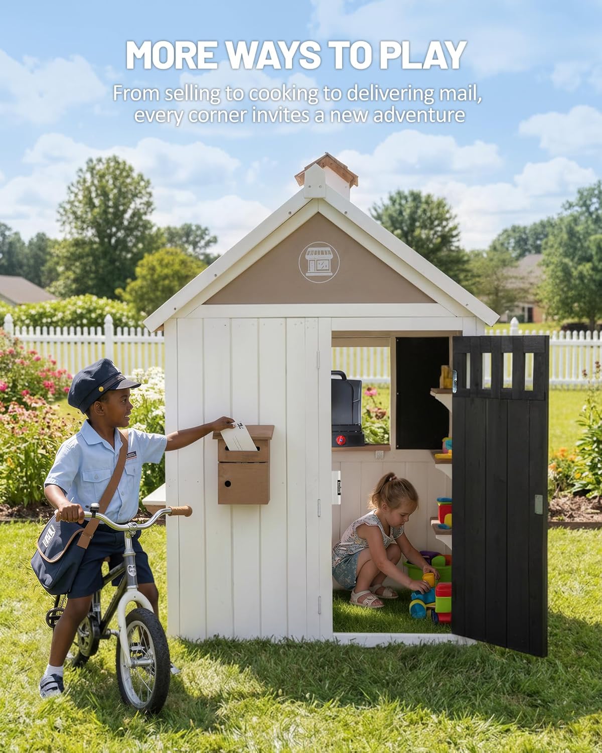Kids Outdoor Chalkboard - 2'si 1 Arada Sedir Ahşap Çocuklar