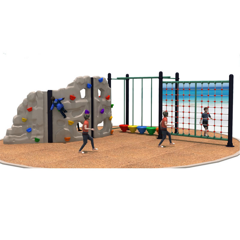 Kids Outdoor Jungle Gym - Dış Mekan Plastik Çocuk Tırmanma Duvarı,