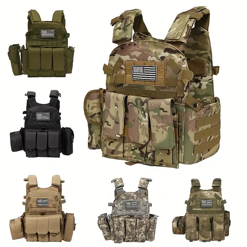 Kids Outdoor Gear - Çocuk Kamuflaj Taktik Yelek Naylon Vücut