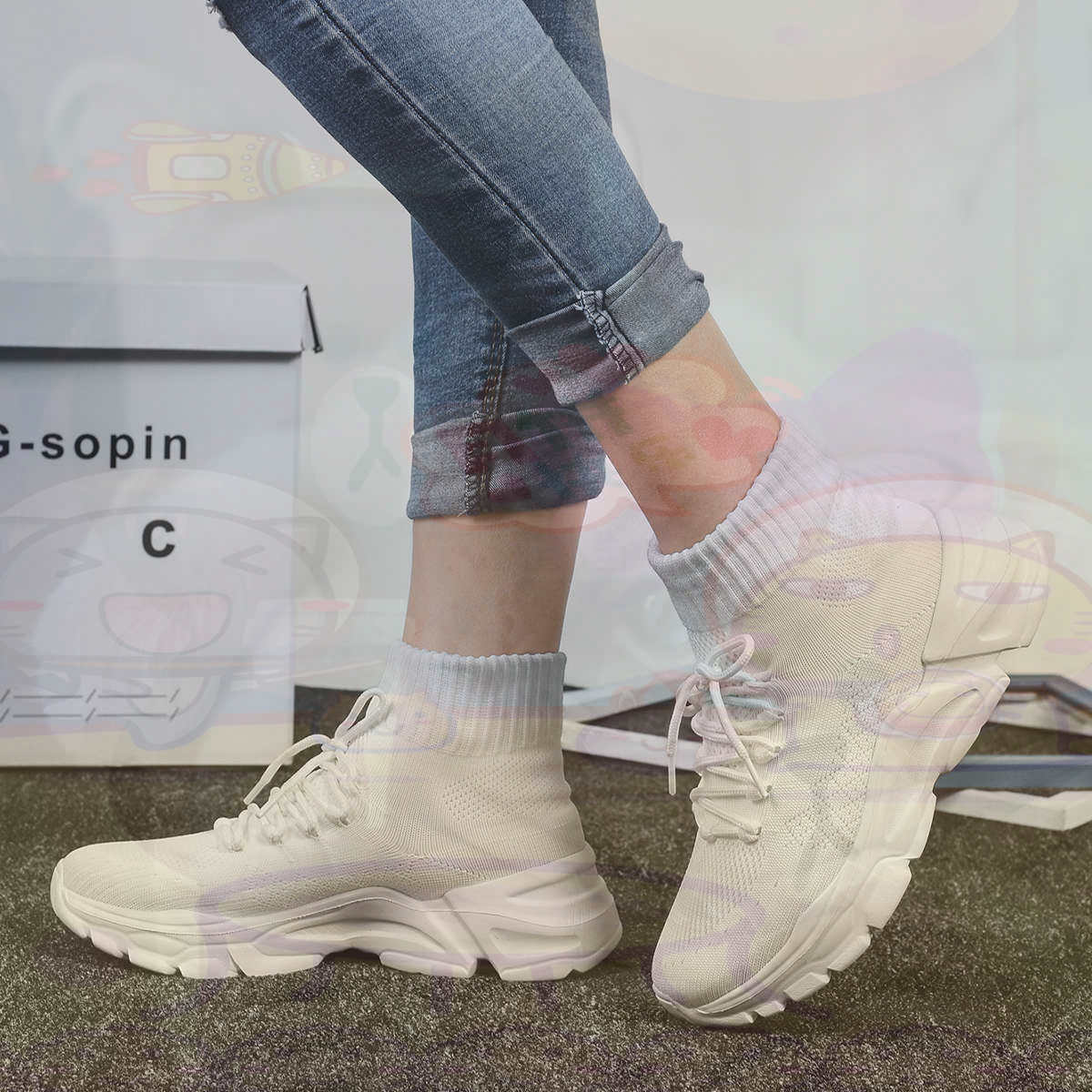 Kids Outdoor Volleyball Shoes - Yüksekliği Artırır Sümer Basketbol Basketbol kadın