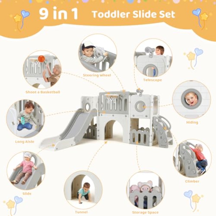 9'u 1 Arada Çocuk Kaydırak Set - Kids Outdoor Gear incelemesi ve fiyatı