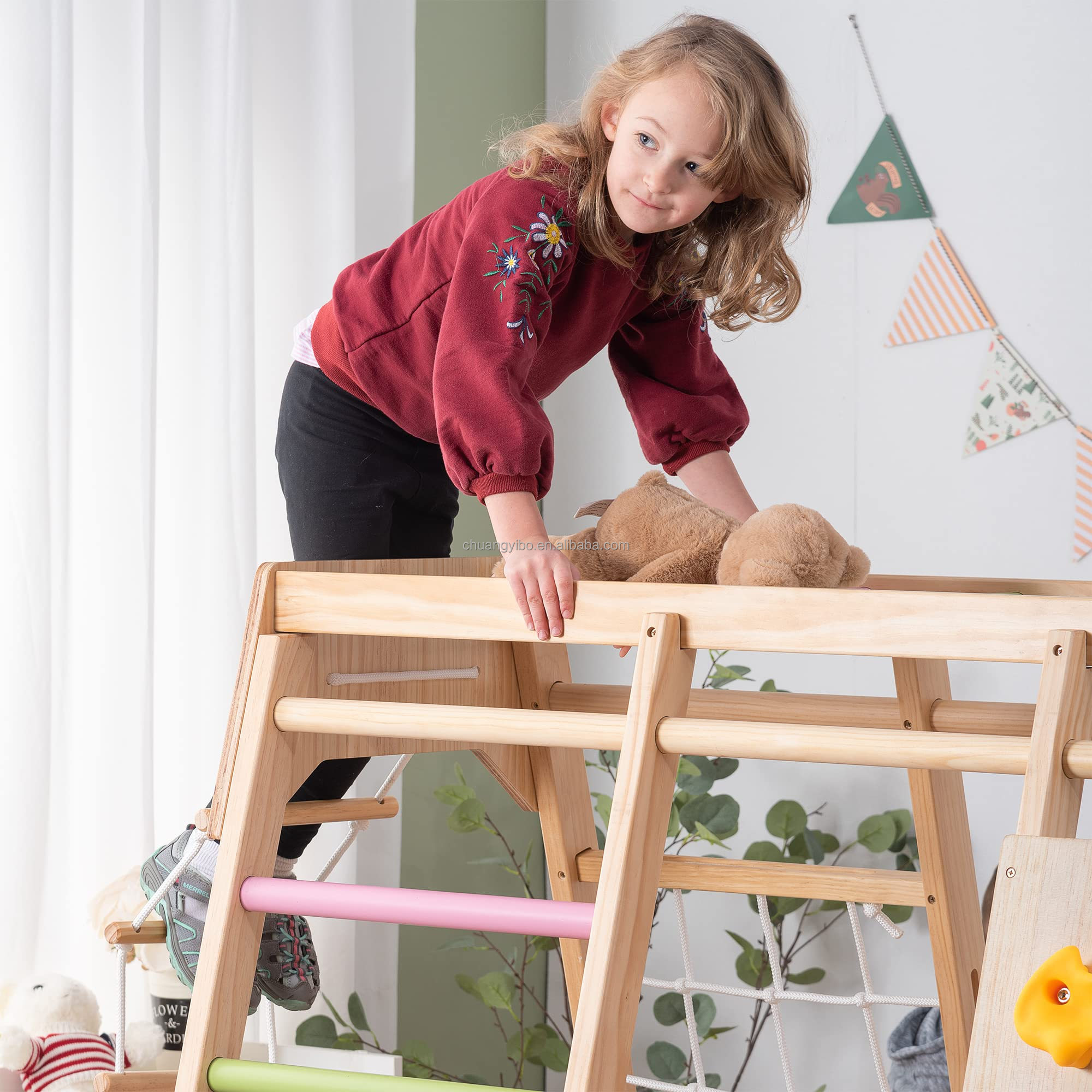 Tırmanma Duvarları Eğlence Par - Kids Outdoor Swing incelemesi ve fiyatı