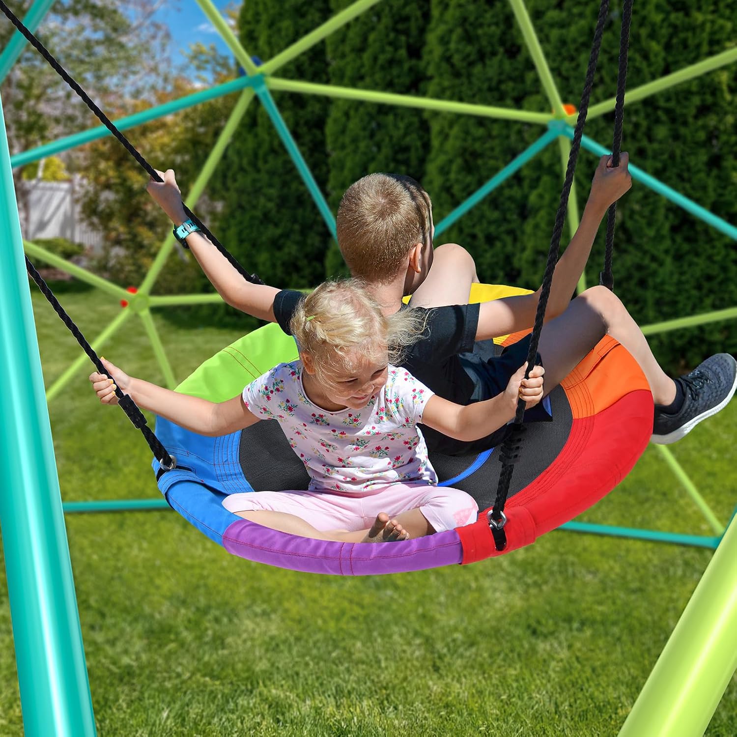 10 ft Tırmanma Kupası Salıncak - Kids Outdoor Jungle Gym incelemesi ve fiyatı