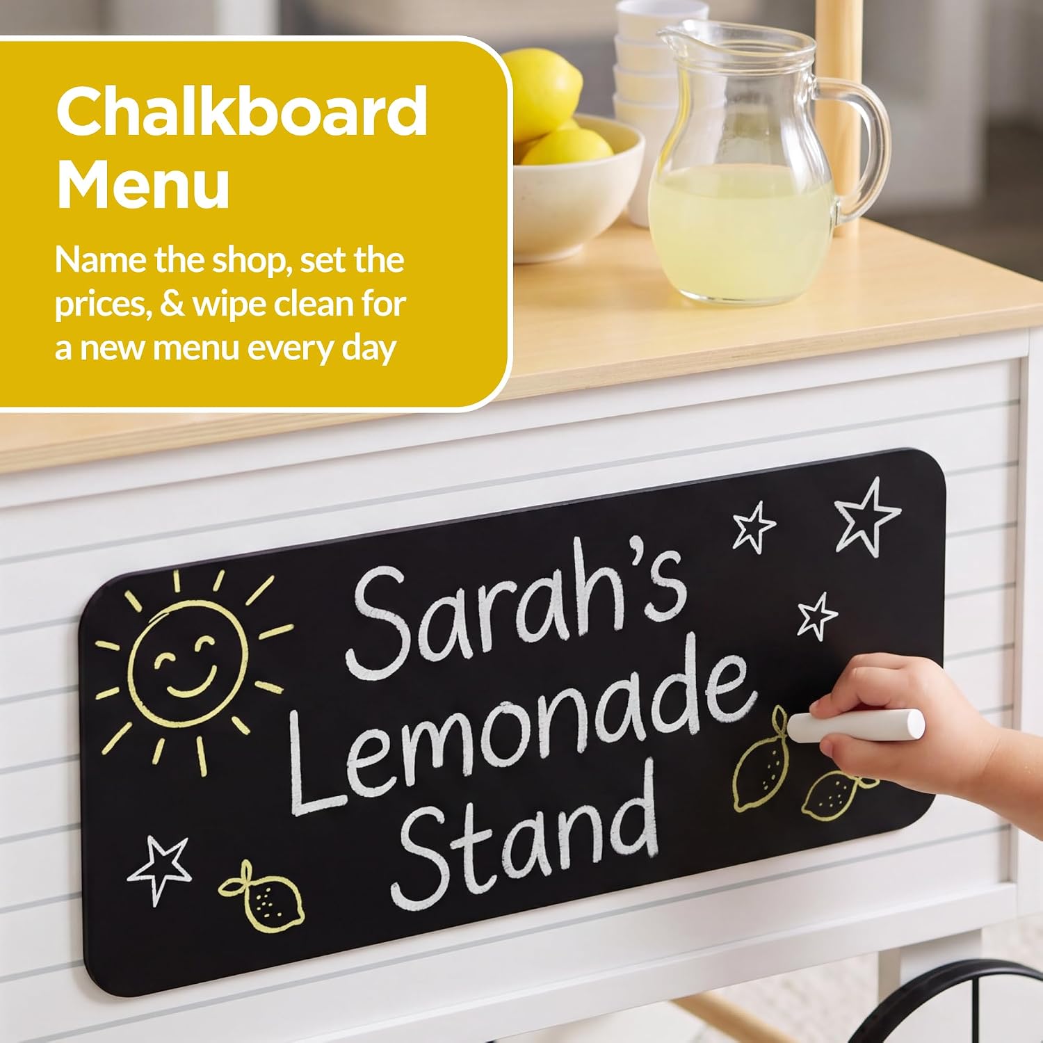 Çocuklar İçin Güneşlikli, Kara - Kids Outdoor Chalkboard incelemesi ve fiyatı